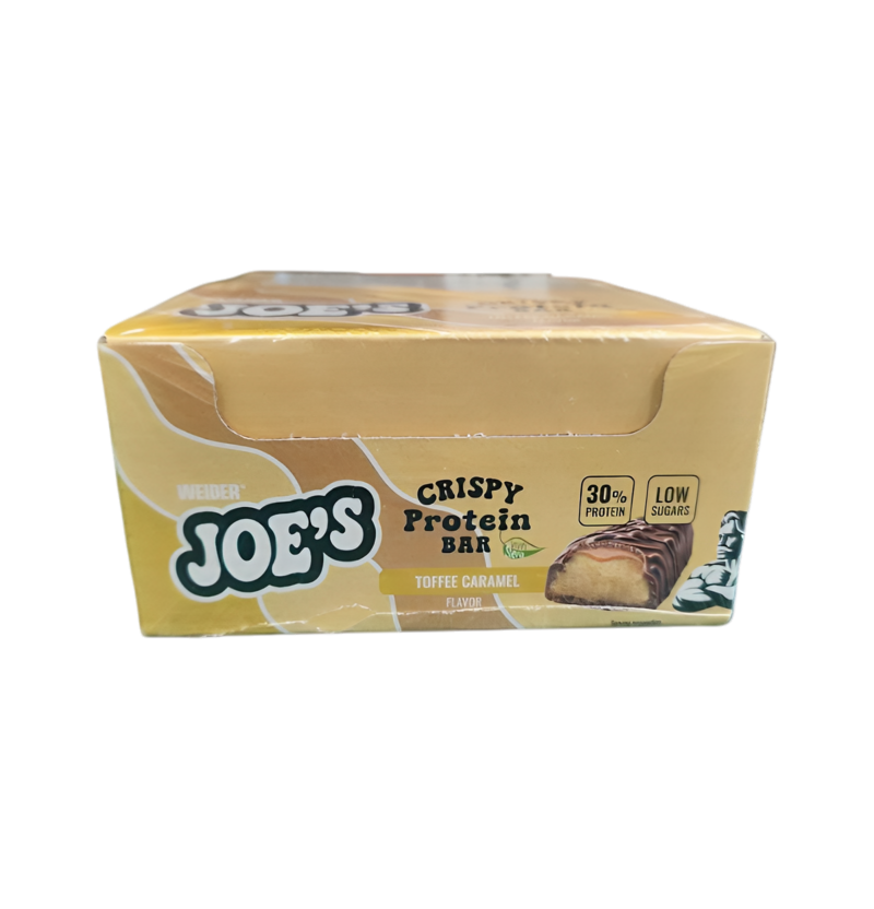 Weider Joe's Crispy Protein Bar, Toffee Caramel 12 x 50g