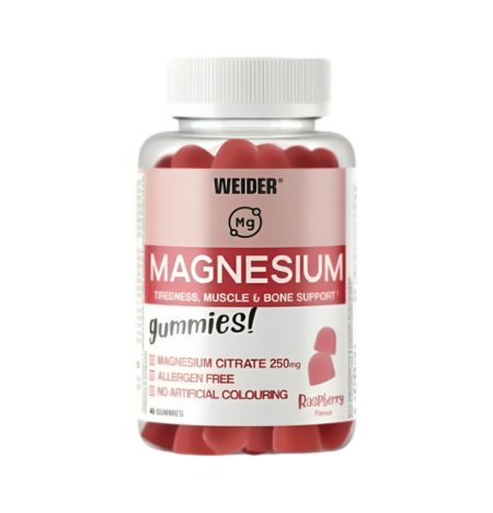 Weider Magnesium Raspberry 48 Gummies