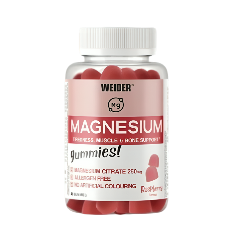 Weider Magnesium Raspberry 48 Gummies