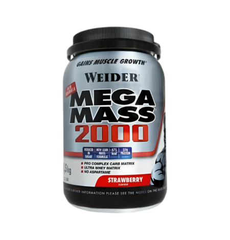 Weider Mega Mass 2000 Strawberry 1500g