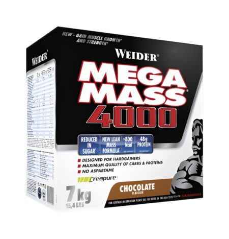 Weider Mega Mass 4000, Vanilla - 7000g