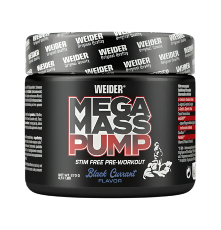 Weider Mega Mass Pump, Blackcurrant - 270g