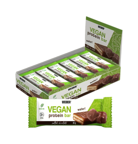 Weider Vegan Protein Bar, Salted Chocolate - 12 x 35g