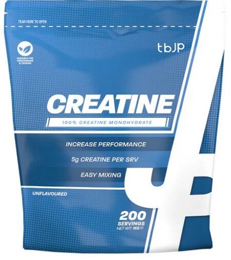Trained by JP Creatine, Unflavoured 1000g Påse