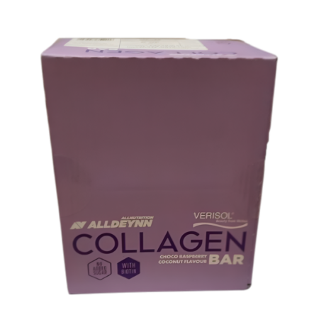 Allnutrition Alldeynn Collagen Bar Choco Raspberry Coconut 24 x 40g