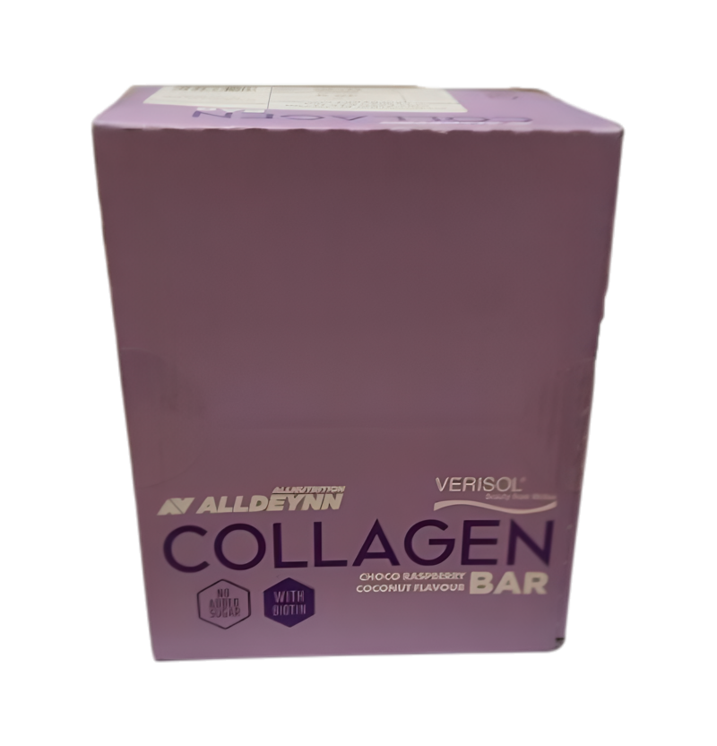 Allnutrition Alldeynn Collagen Bar Choco Raspberry Coconut 24 x 40g