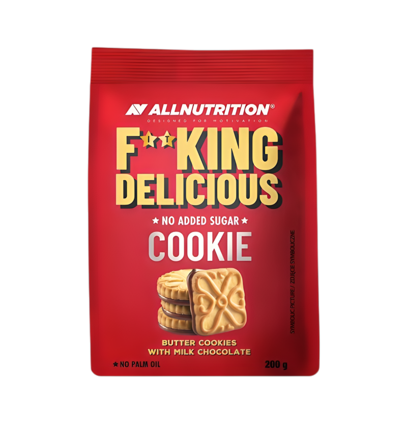 Allnutrition Fitking Delicious Cookie, Butter Cookies with Milk Chocolate 200g