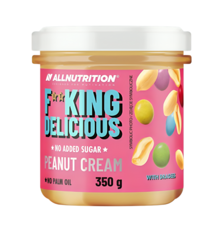 Allnutrition Fitking Delicious Peanut Cream, with Dragees 350g