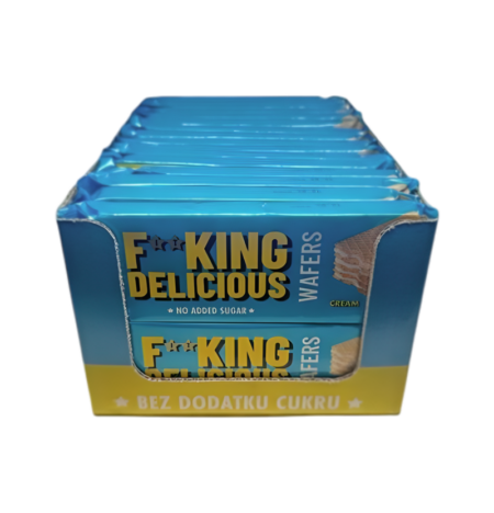 Allnutrition Fitking Delicious Våfflor Cream 32x80g