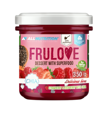 Allnutrition Frulove Dessert with Superfood, Strawberry & Raspberry with Chia 350g