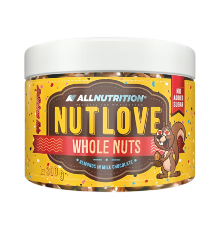 Allnutrition Nutlove Whole Nuts, Almonds in Milk Chocolate 300g
