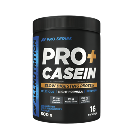 Allnutrition Pro+ Casein Strawberry-Wild Strawberry 500g