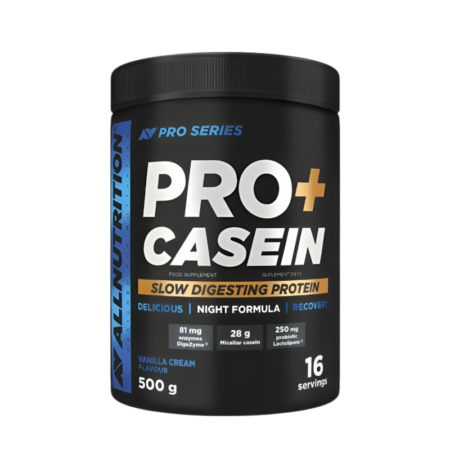 Allnutrition Pro+ Casein Vanilla Cream 500g Pulver