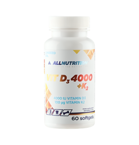 Allnutrition Vitamin D3 4000 + K2 60 Kapslar