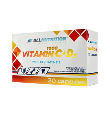 Allnutrition Vitamin C 1000 + D3 30 Kapslar
