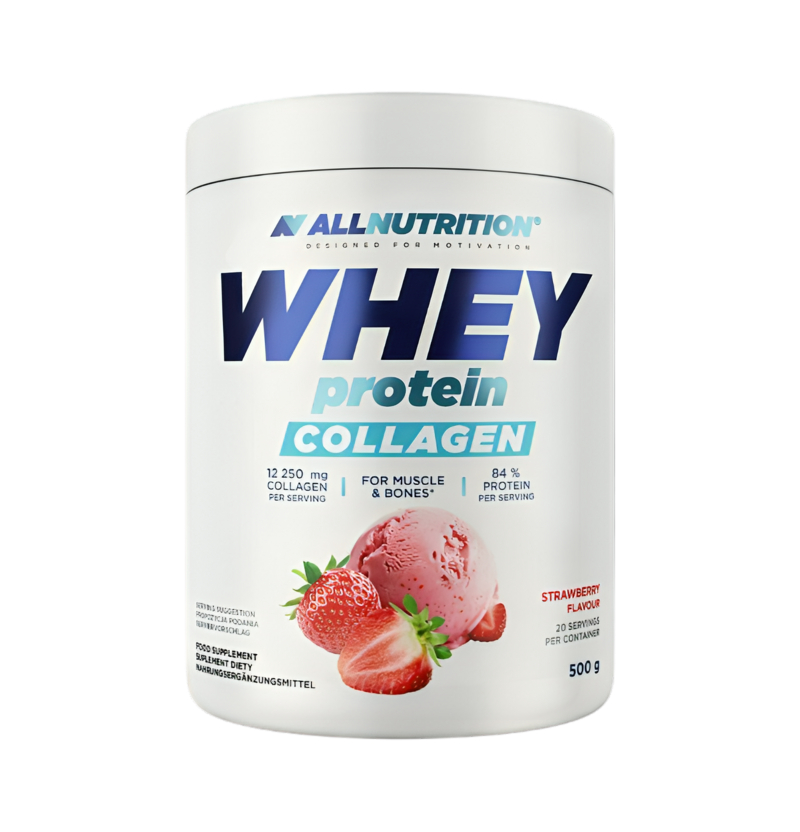 Allnutrition Whey Protein Collagen Strawberry 500g