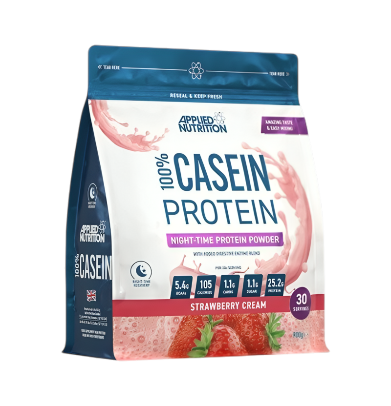 Applied Nutrition 100% Casein Protein Strawberry Cream 900g