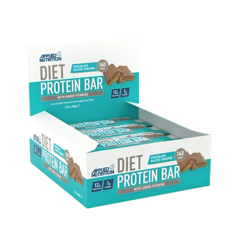 Applied Nutrition Diet Protein Bar Chocolate Salted Caramel 12 x 45g
