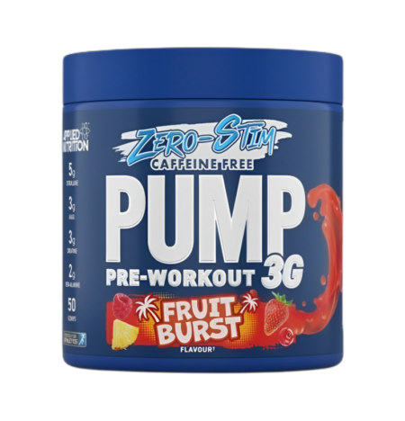Applied Nutrition Pump 3G Pre-Workout (Zero Stimulant), Fruit Burst 375g