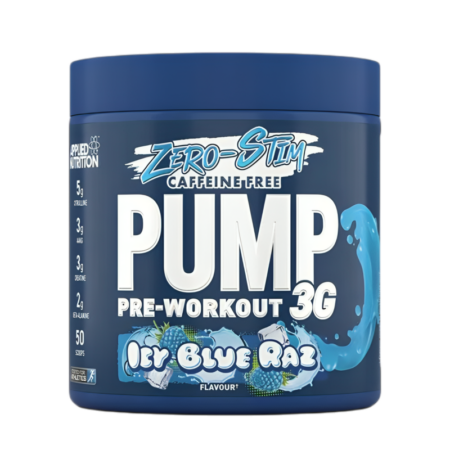 Applied Nutrition Pump 3G Pre-Workout (Zero Stimulant) Icy Blue Raz 375g