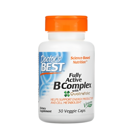 Doctor's Best Fully Active B-Complex with Quatrefolic 30 Kapslar