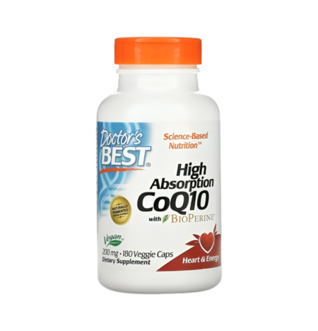 Doctor's Best High Absorption CoQ10 with BioPerine 200mg 180 Kapslar