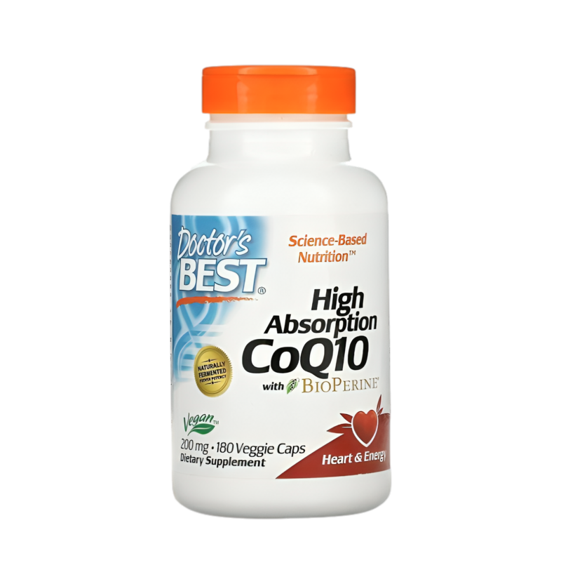 Doctor's Best High Absorption CoQ10 with BioPerine 200mg 180 Kapslar