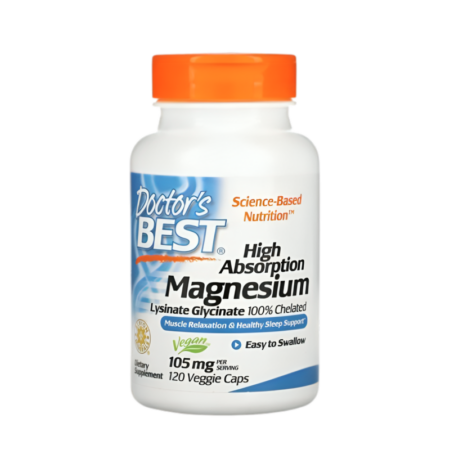 Doctor's Best High Absorption Magnesium 105mg 120 Kapslar