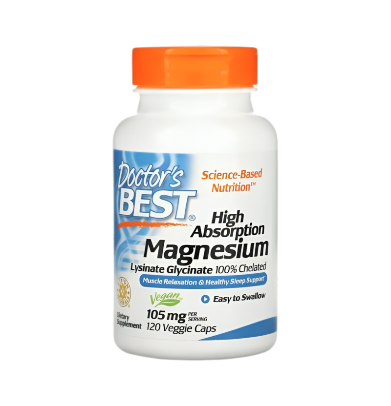 Doctor's Best High Absorption Magnesium 105mg 120 Kapslar