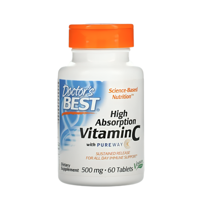 Doctor's Best High Absorption Vitamin C with PureWay-C 500mg 60 Tabletter