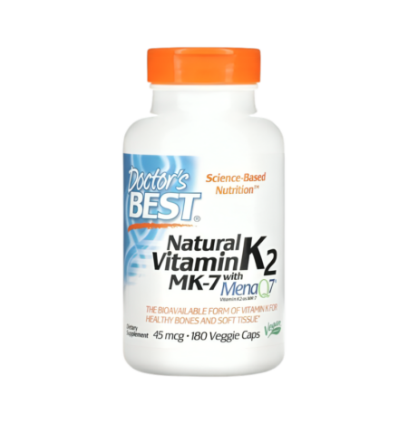 Doctor's Best Natural Vitamin K2 MK7 with MenaQ7 45µg 180 Kapslar