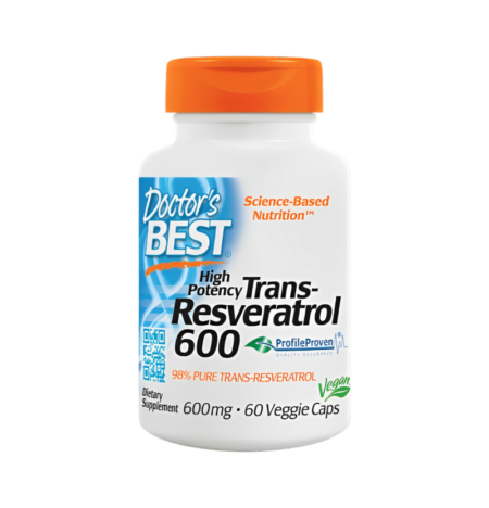 Doctor's Best Trans-Resveratrol 600 600mg 60 Vegetabiliska kapslar