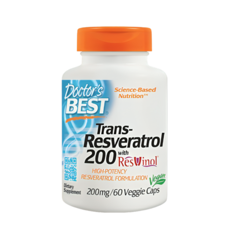 Doctor's Best Trans-Resveratrol with ResVinol 200mg 60 Kapslar