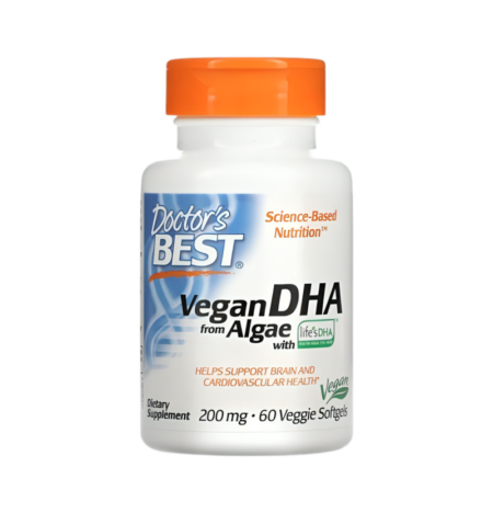 Doctor's Best Vegan DHA from Algae 200mg 60 Mjuka kapslar