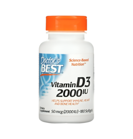 Doctor's Best Vitamin D3 2000IU 180 Mjukgelkapslar