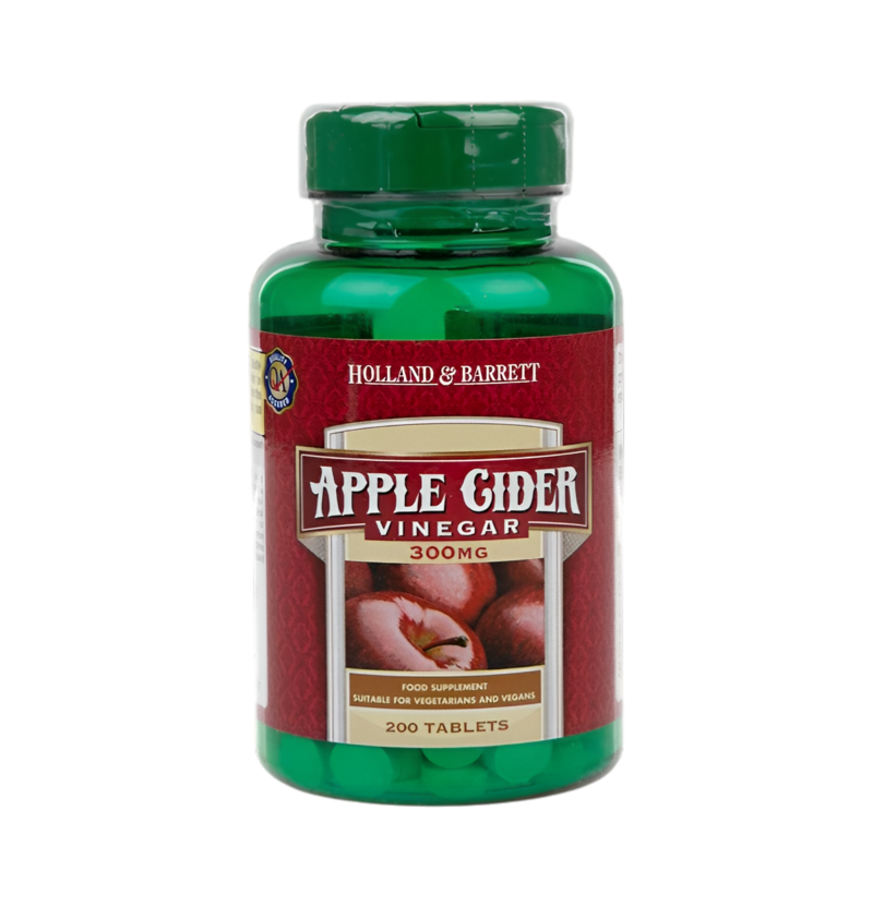 Holland & Barrett Apple Cider Vinegar 300mg 200 Tabletter