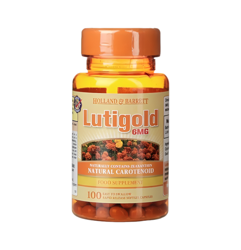 Holland & Barrett Lutigold Lutein 6mg 100 Kapslar
