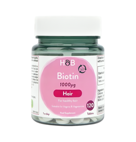 Holland & Barrett Biotin 1000mcg 120 Tabletter