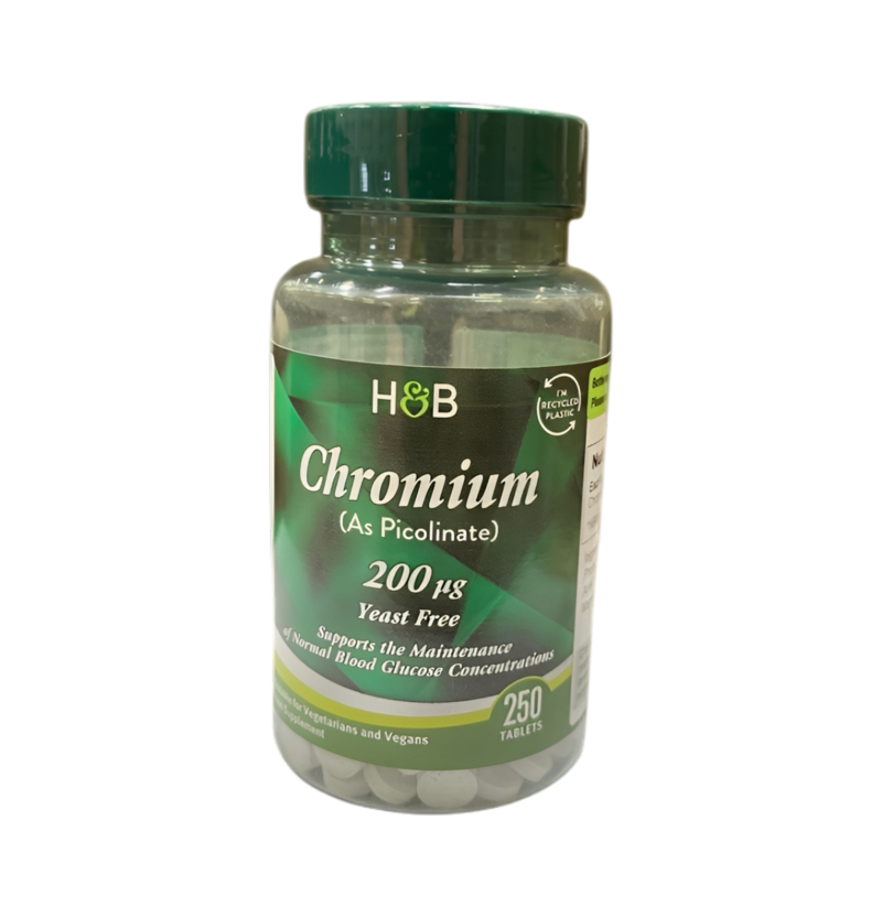 Holland & Barrett Chromium Picolinate 200µg 250 Tabletter