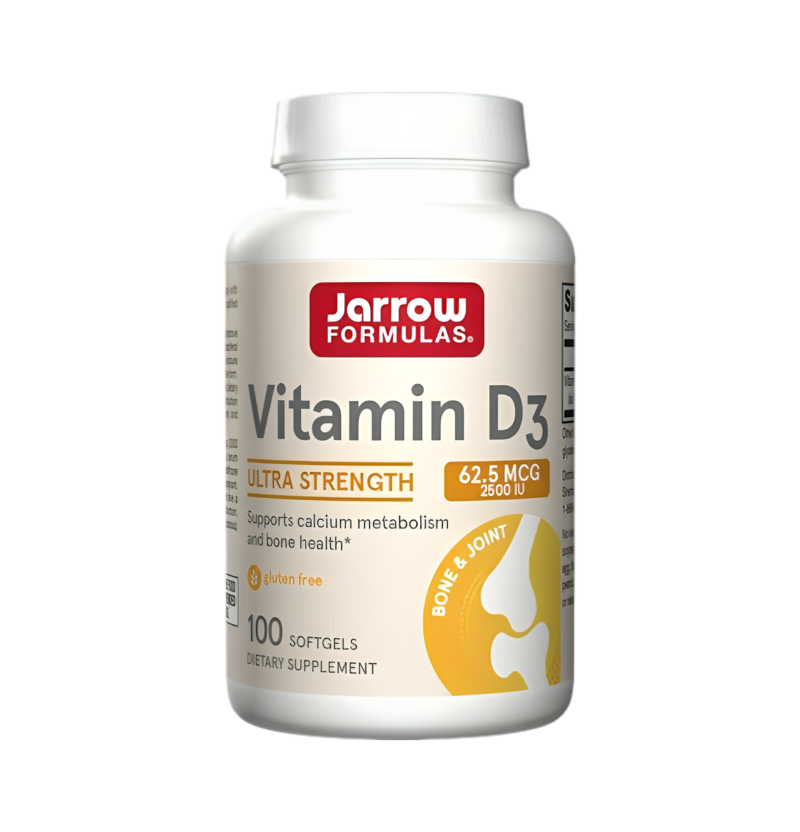 Jarrow Formulas Vitamin D3 2500IU 100 Mjukgelkapslar