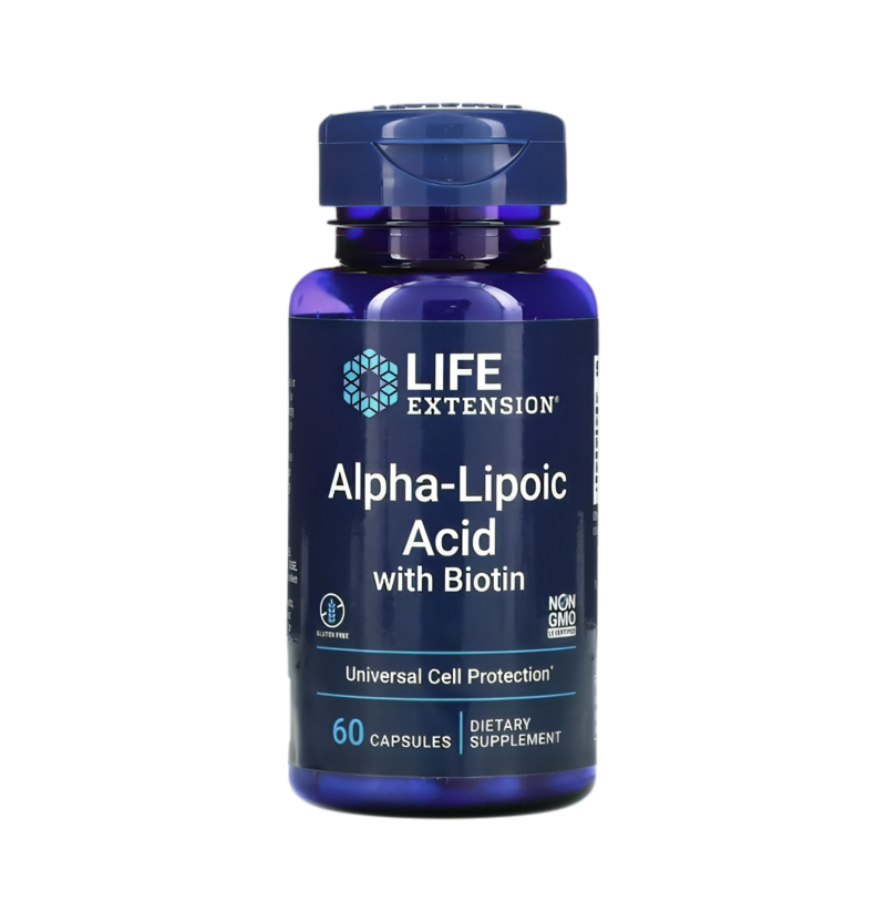 Life Extension Alpha-Lipoic Acid with Biotin 60 Kapslar