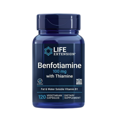 Life Extension Benfotiamine with Thiamine 100mg 120 Kapslar