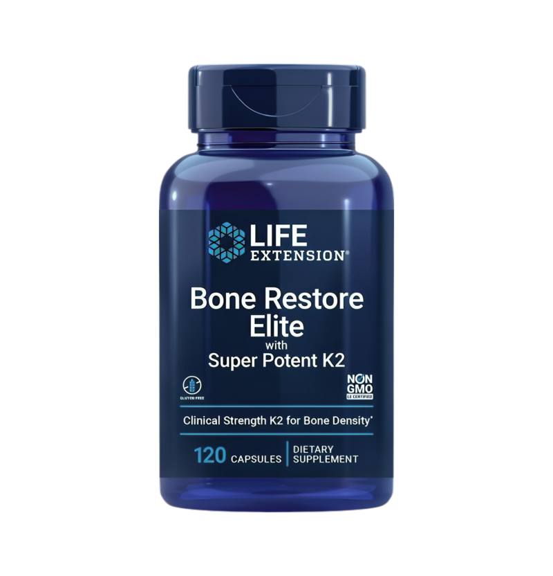 Life Extension Bone Restore Elite with Super Potenet K2 120 Kapslar