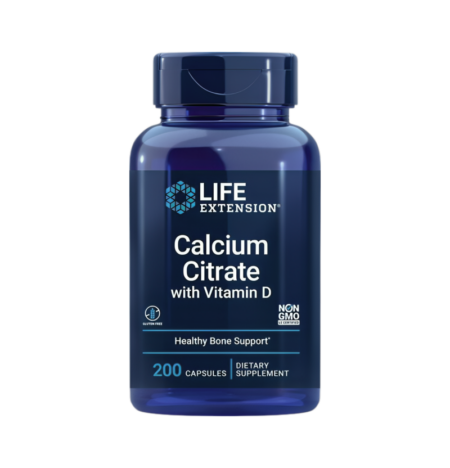 Life Extension Calcium Citrate with Vitamin D 200 Kapslar