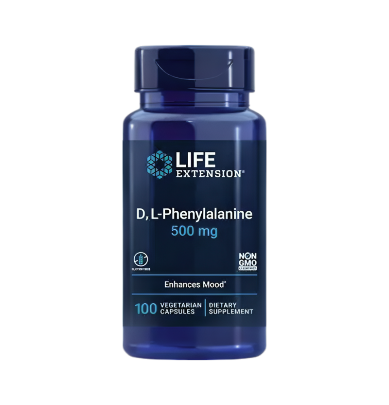 Life Extension D L-Phenylalanine 500mg 100 Kapslar