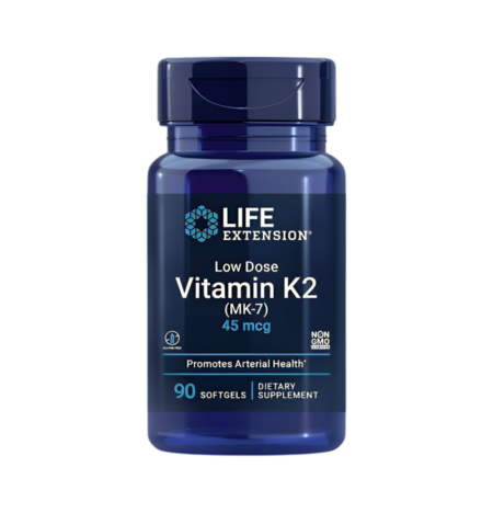 Life Extension Låg Dos Vitamin K2 (MK-7) 45µg 90 Mjukgelkapslar