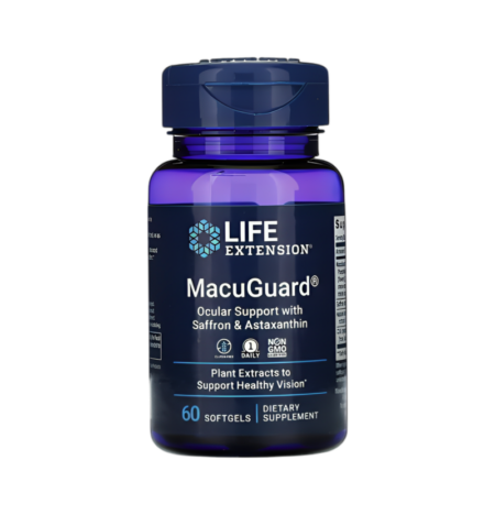Life Extension MacuGuard Ocular Support with Saffron & Astaxanthin 60 Mjukgelkapslar