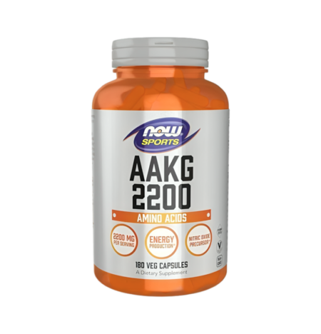 NOW Foods AAKG 2200 180 Vegetariska Kapslar