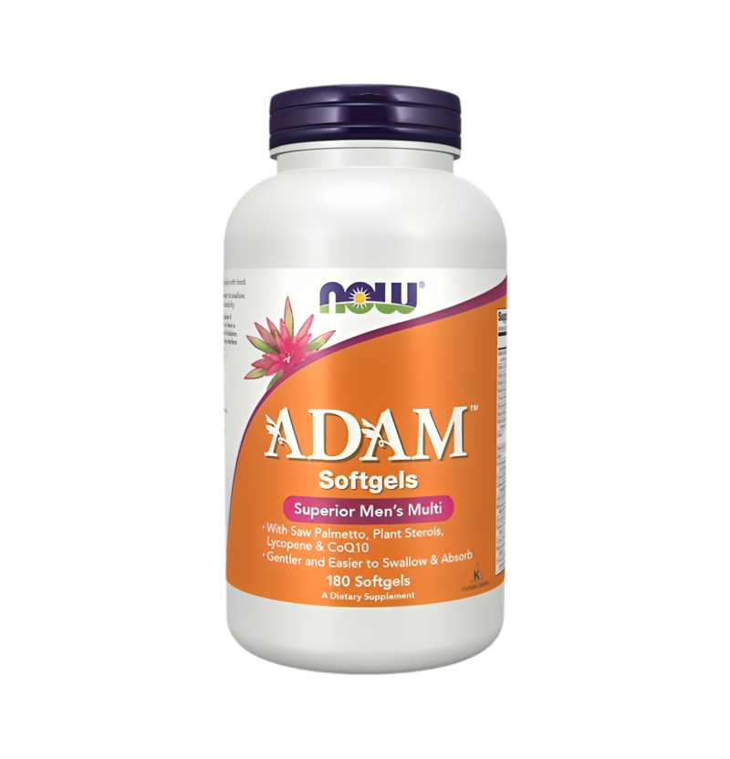 NOW Foods ADAM Multi-Vitamin for Men 180 Mjukgelkapslar