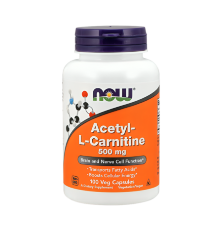 NOW Foods Acetyl-L-Carnitine 500mg 100 Kapslar